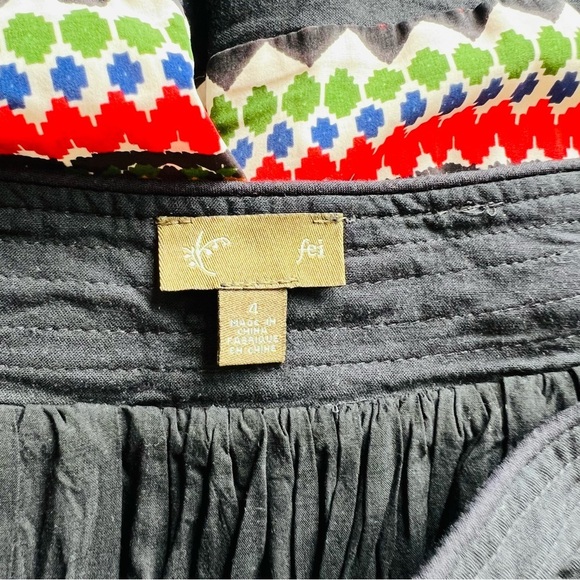 Anthropologie FEI Denpasar multicolor printed pleated lined skirt - Picture 2 of 6